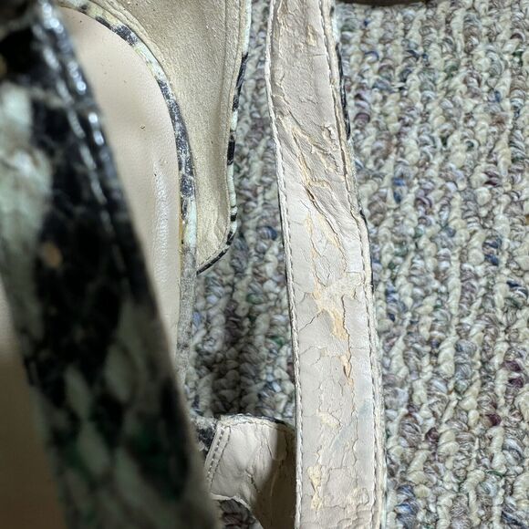 Nine West Womens’s Snakeskin Strappy Platform Sandal Heels Size 10 - Picture 10 of 12